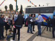  بالصور: انطلاق حافلات معتمري اللد والرملة الى الديار الحجازية لأداء عمرة الشتاء 